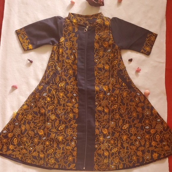 African Print Girl Dress Size 8 NWOT - Picture 2 of 6